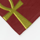 金ゴールドファンシーアンク フリースブランケット (角)