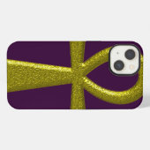 金ゴールドファンシーアンク iPhoneケース (裏面横)