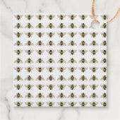 金ゴールドファンシーホイル何が赤ちゃんシャワー フェイバータグ (裏面)