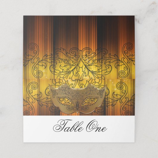 金ゴールドファンシー仮装エスコートカード プレイスカード (外部開封)