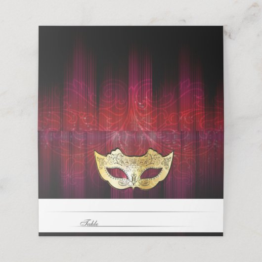 金ゴールドファンシー仮装エスコートカード プレイスカード (外部開封)