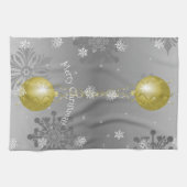 金ゴールドファンシー飾りキッチンタオル キッチンタオル (横)