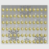 金ゴールドファンシー飾り包装紙 ラッピングペーパー (フラット)