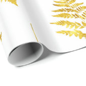 金ゴールドファーン離れパターン ラッピングペーパー (ロールコーナー)