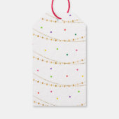 金ゴールドフィエスタサボサボベビーシャワーありがとう ギフトタグ (裏面)