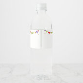 金ゴールドフィエスタサボスベビーシャワー ペットボトルラベル (裏面)