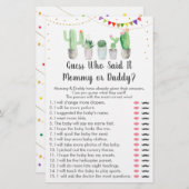 金ゴールドフィエスタサボテン誰がゲームを言ったか推測 (正面/裏面)