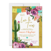 金ゴールドフィエスタラブアンドタコス婚約パーティ