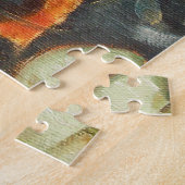 金ゴールドフィッシュコイポンドウォーターリリー ジグソーパズル (側面)