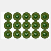 金ゴールドフィリグリーモノグラム ラベル (シート)