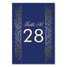 金ゴールドフィリ結婚グリー海軍の表番号 テーブルナンバー