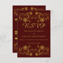 金ゴールドフィルグラーフラワー&アイビーの背景