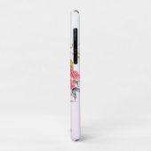 金ゴールドフィンチとカメリアフローラ水彩 Case-Mate iPhoneケース (裏面/左)