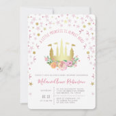 金ゴールドフェアリーキャッスルトゥインクルスターリトルプリンセス 招待状 (正面)