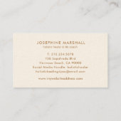 金ゴールドフェイクきらめく曼荼羅 名刺 (裏面)