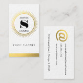 金ゴールドフェイクなホイルの超厚い名刺 名刺 (正面/裏面)