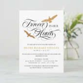 金ゴールドフェイクの鳥は永遠に私たちのハートの葬儀で 招待状 (スタンド正面)