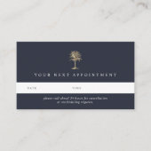 金ゴールドフェイクのPalm Treeロゴ 予約カード (正面)