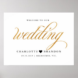 金ゴールドフェイクは我々の印結婚象を歓迎する ポスター