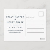 金ゴールドフェイクは日付の植物葉書を保存する ポストカード (裏面)