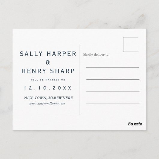 金ゴールドフェイクは日付の植物葉書を保存する ポストカード (裏面)