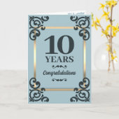 金ゴールドフェイクは毎年の従業員の記念日に栄える カード (黄色い花)