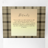 金ゴールドフェイクウィンターウェディングトリフォールド招待状 三つ折り招待状 (内部最初)