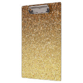 金ゴールドフェイクグラデーショングリッター クリップボード (左)