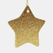 金ゴールドフェイクグラデーショングリッター セラミックオーナメント (右)