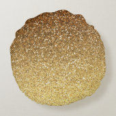 金ゴールドフェイクグラデーショングリッター ラウンドクッション (裏面)