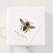 金ゴールドフェイクグリッターとブラッククイーンビーレース結婚ズ フェイバータグ (インサイチュ)