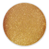 金ゴールドフェイクグリッターセラミックのプルキャビネットノブ セラミックノブ (正面)