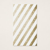 金ゴールドフェイクグリッタードット背景イヤリングカード (裏面)