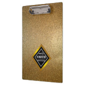 金ゴールドフェイクグリッターパーソナライズされた箔 クリップボード (左)