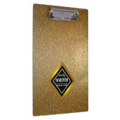 金ゴールドフェイクグリッターパーソナライズされた箔 クリップボード (右)