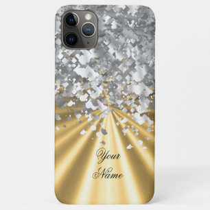 金ゴールドフェイクグリッターパーソナライズされた iPhone 11 PRO MAXケース