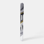 金ゴールドフェイクグリッターブパーソナライズされたラック iPhone 16ケース (右側面)