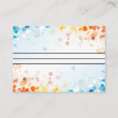 金ゴールドフェイクグリッターホイ結婚ルのアドバイスカード アドバイスカード (裏面)