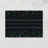 金ゴールドフェイクグリッターホイ結婚ルのアドバイスカード アドバイスカード (裏面)