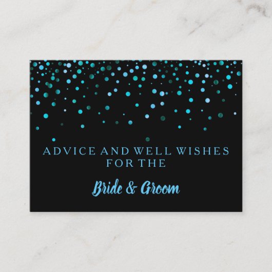 金ゴールドフェイクグリッターホイ結婚ルのアドバイスカード アドバイスカード (正面)