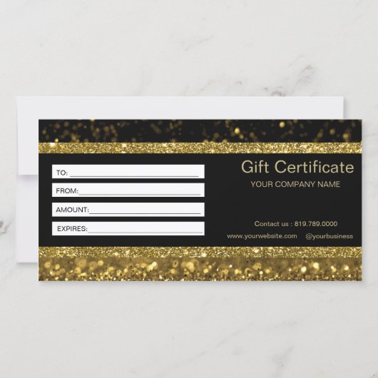 金ゴールドフェイクグリッター灯贈与証 (裏面)