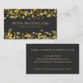 金ゴールドフェイクグリッター紙吹雪 | グリモダンッツ 名刺 (正面/裏面)