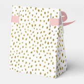 金ゴールドフェイクグリッター誕生日ガール写真ありがとう フェイバーボックス (裏面サイド)