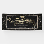 金ゴールドフェイクグリッター院長紙吹雪 横断幕 (横)