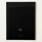 金ゴールドフェイクグリッター&パステルウェーブズアポイントメントブック プランナー手帳 (裏面)