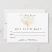 金ゴールドフェイクシーファンコーラルギフト券 (正面)