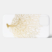 金ゴールドフェイクシーファンコーラル Case-Mate iPhoneケース (裏面 (横))