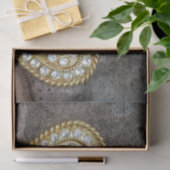 金ゴールドフェイクダイヤモンドがハート形状でイヤリング 薄葉紙 (ギフト)