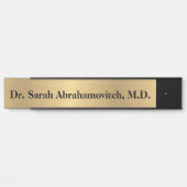 金ゴールドフェイクドクターズオフィスのドアサイン サインプレート (正面)