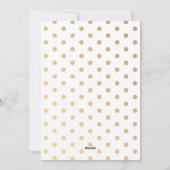 金ゴールドフェイクハッピーホリデー写真モダンカード シーズンカード (裏面)